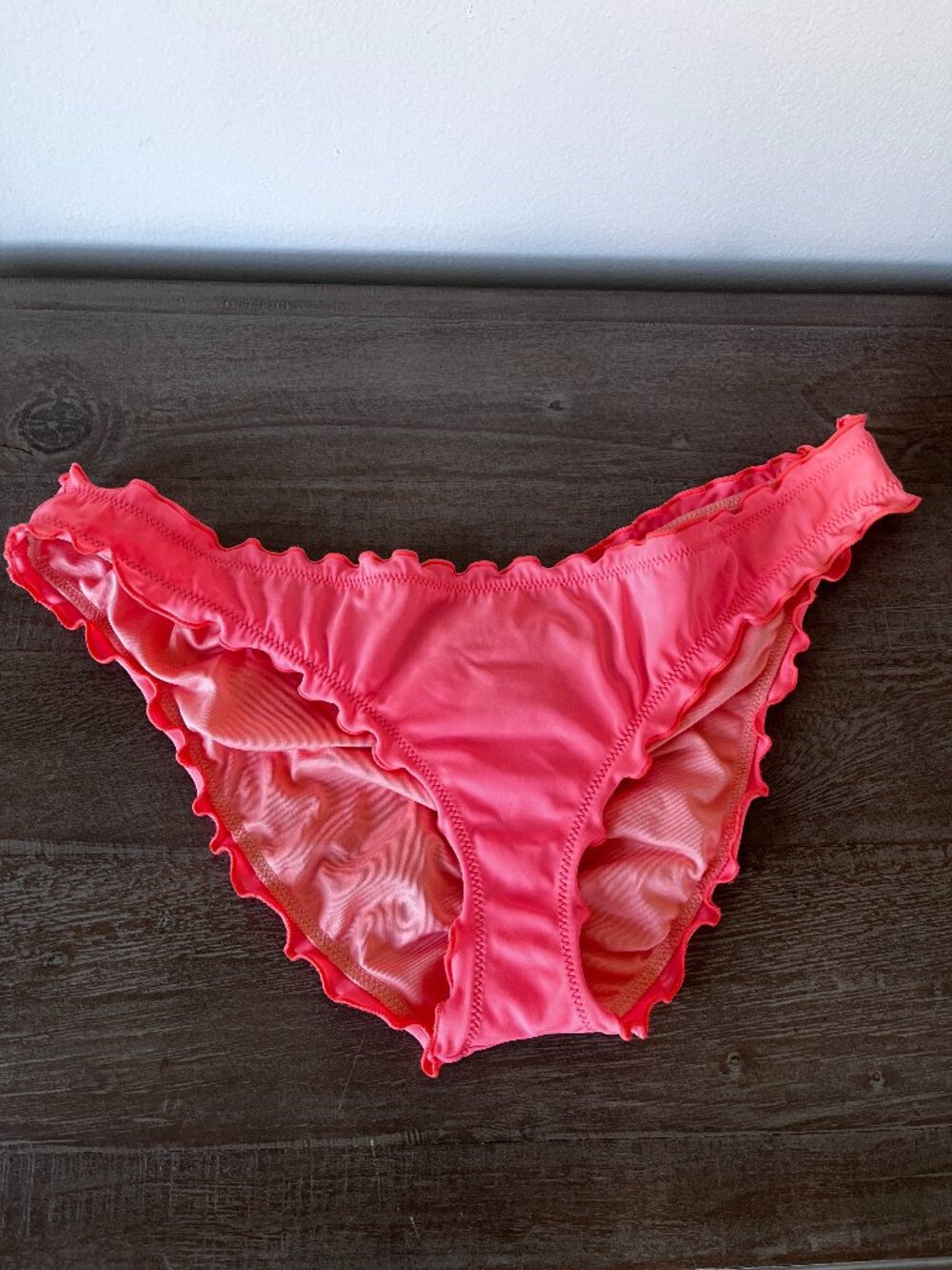 Women's Ruffled Bikini Bottoms Pink